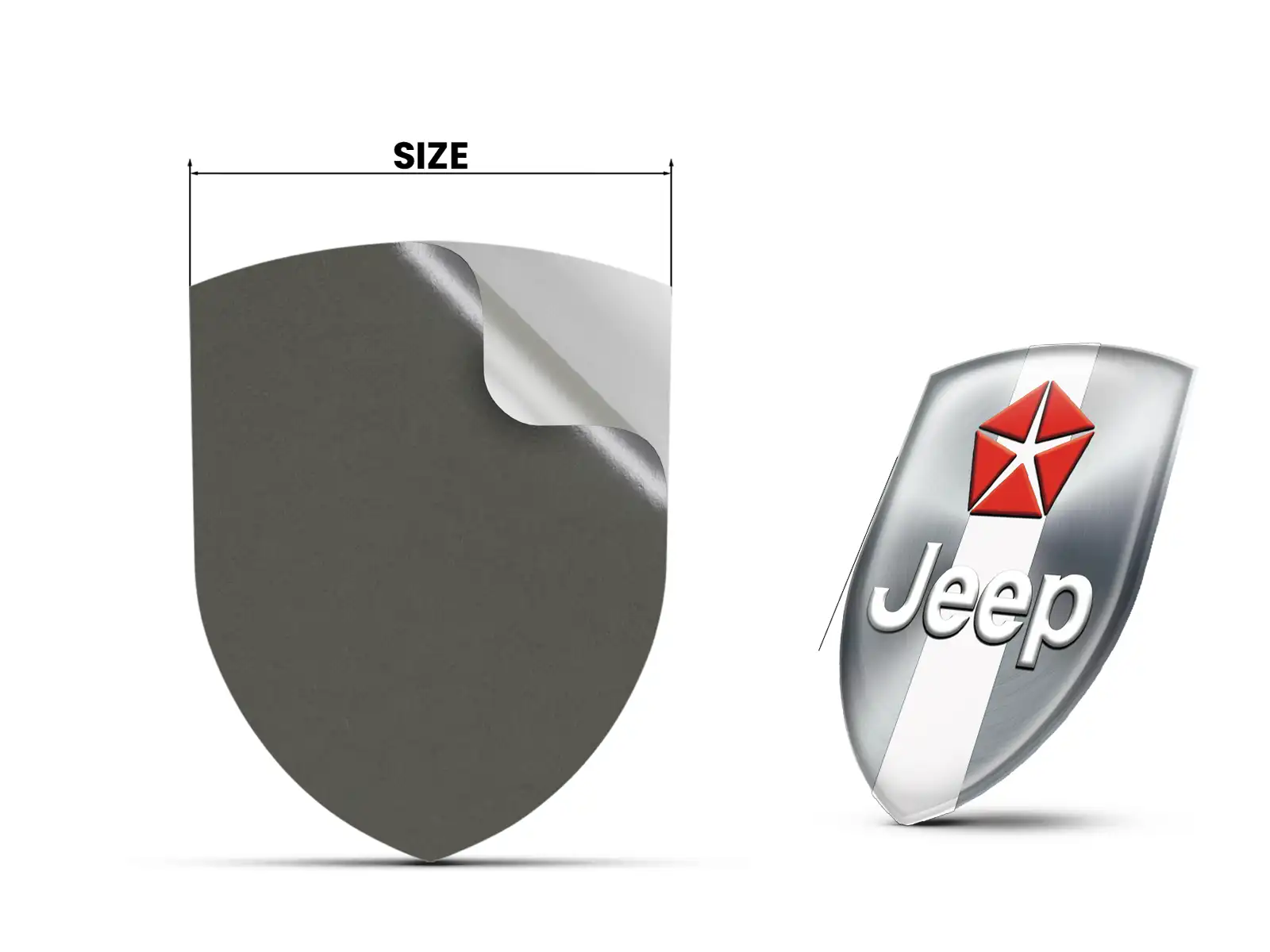 Jeep Badge Auto Durevoli Max Chic Pro Performance